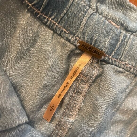 Harlow Tencel Chambray Denim Shorts - Picture 6 of 8